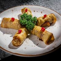 Рулетики из баклажанов в Дюшес