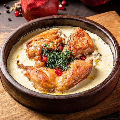 Цыпленок чкмерули в PRO.Хинкали by Novikov по цене 890 ₽