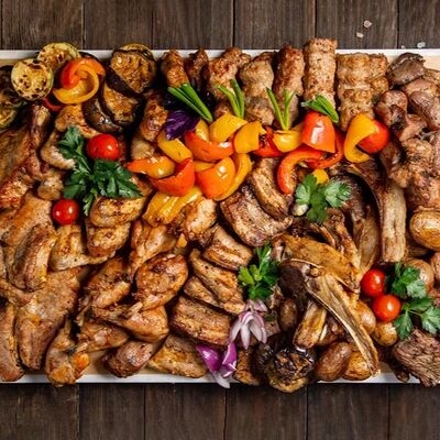 Сет День рождения ассорти со свининой в Шашлык Хаус GRILL&PIZZA по цене 35366 ₽