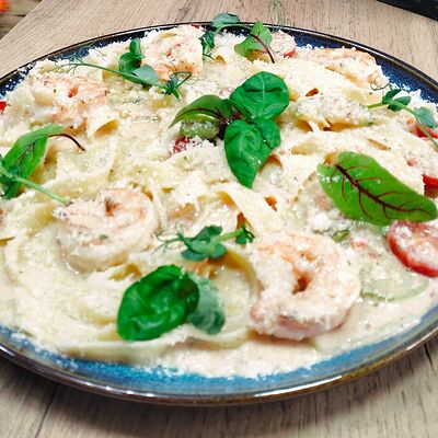 Паста с креветками в Блинная 25 по цене 880 ₽