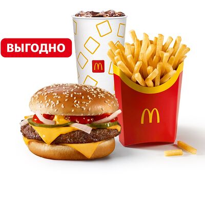 Роял Большой МакКомбо в Макдоналдс по цене 271 ₽