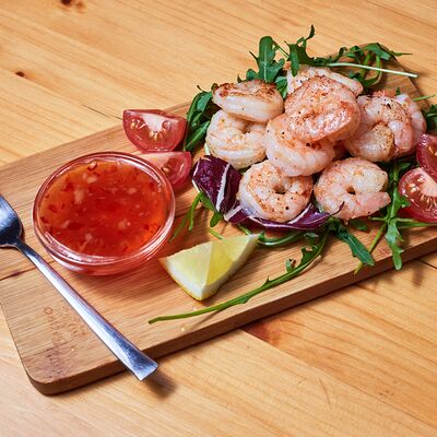 Креветки жареные в Дом у дороги по цене 550 ₽