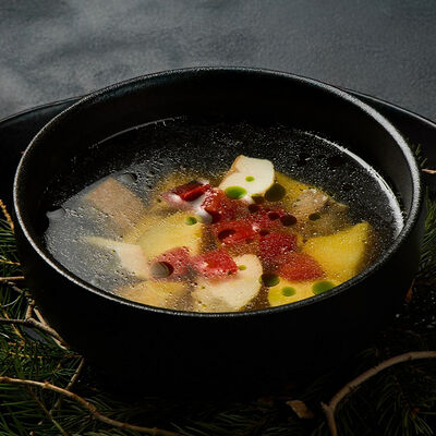 Копченая уха по-сибирски с икрой северных рыб в Urartu по цене 700 ₽