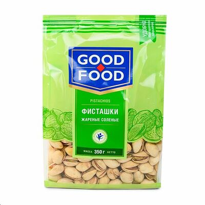 Фисташки Good Food жареные, соленые в Азбука Вкуса Экспресс Меню по цене 1115 ₽