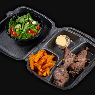 Комбо с мраморной говядиной в Булка и Мясо по цене 960 ₽