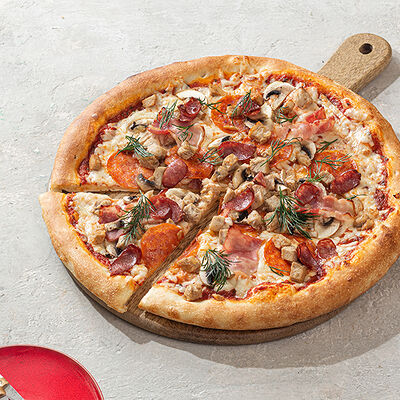 Пицца Деревенская в ПАЛКИ-СКАЛКИ по цене 765 ₽