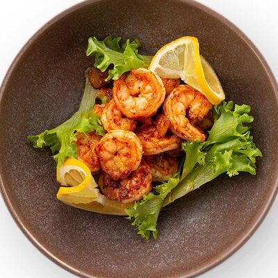 Креветки, жаренные с чесноком в Точка вкуса по цене 505 ₽