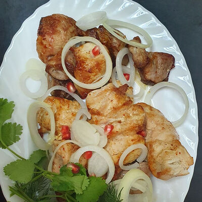 Шашлык из курицы в Хинкали&Хачапури по цене 450 ₽