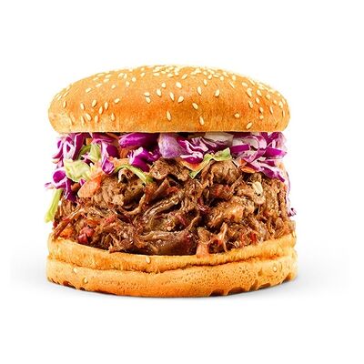 Бургер с рваной свининой в Денвер бургерная по цене 590 ₽