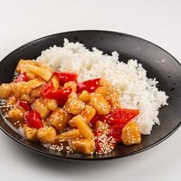 Курица с ананасом в Хого