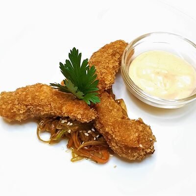 Тигровые креветки в хрустящей панировке в Дуровъ по цене 380 ₽