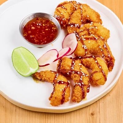 Креветки темпура в 4 сыра по цене 1010 ₽