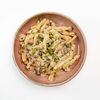 Казаречче с щеками, зеленым горошком и соусом черный перец в White Fox Cafe по цене 1195