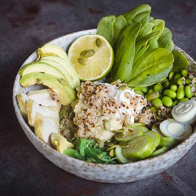 Боул с курицей в Дюшес по цене 540