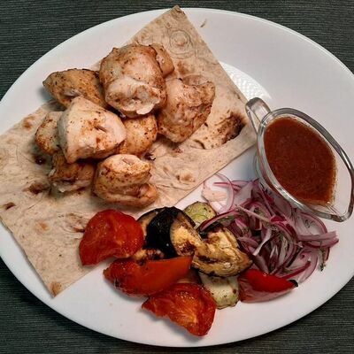 Шашлык из куриного бедра в Кафе-бар Лайт по цене 300 ₽