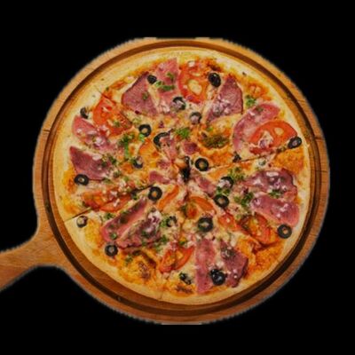 Пицца Делюкс на тонком тесте в Леон по цене 650 ₽