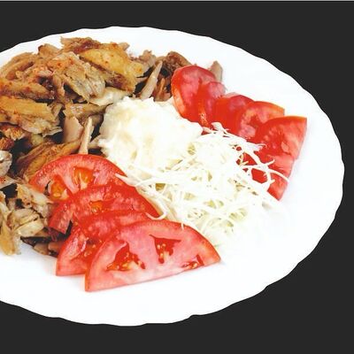 Шаурма на тарелке в Шаурма 24 по цене 450 ₽