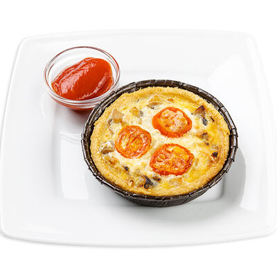 Киш Лорен с курой и грибами в Кофеин по цене 230