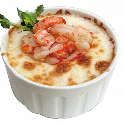 Жюльен с креветками и раковыми шейками в Золотая вобла по цене 700 ₽