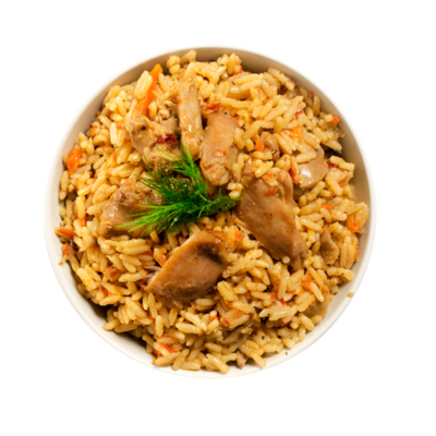 Плов с курицей и овощами в Азбука Вкуса Экспресс Меню по цене 499 ₽