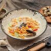 Яндекс Казаречче из чечевицы с кабачком и морепродуктами в Злаки Умная еда Halal по цене 910
