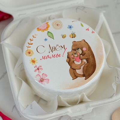 Бенто-торт с медвежонком для мамы в Tort4u по цене 1590 ₽
