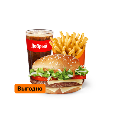 Биг Спешиал Чураско Комбо Большой в Вкусно – и точка по цене 663 ₽