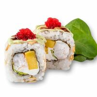 Миндальная эби с манго и салатом в Sushi Outlet