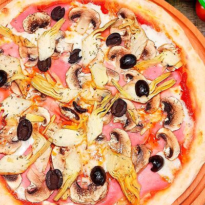 Пицца Ветчина с грибами и артишоками в Tempo Della Pizza по цене 680 ₽