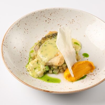 Треска под голландским соусом в Барбарис по цене 540 ₽