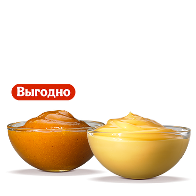 Сырный и Карри соусы в Бургер Кинг по цене 80 ₽