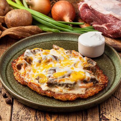 Драник большой со свининой в Сябры по цене 530 ₽