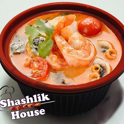 Том Ям с креветками в Shashlik House по цене 400 ₽