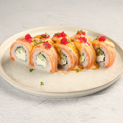 Филадельфия гриль с соусом манго в Lasosь Sushi&Rolls по цене 849 ₽