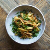 Картофель, жаренный с белыми грибами в 12 kitchen & wine