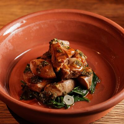 Язычки ягненка, шпинат, шермула в Saray по цене 1600 ₽