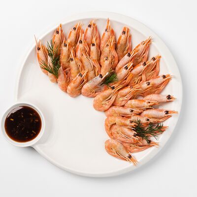 Креветки северные с чесночным соусом в Омулевочная по цене 650 ₽