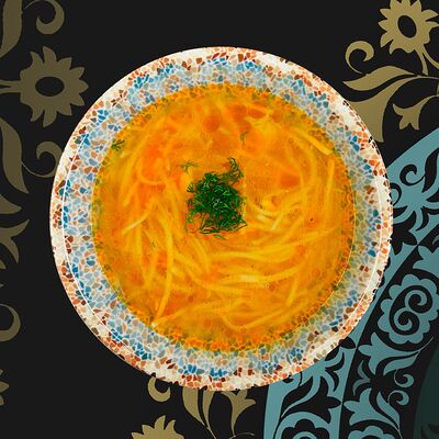 Суп-лапша с курицей в Татлы Чорсу Халяль по цене 299 ₽