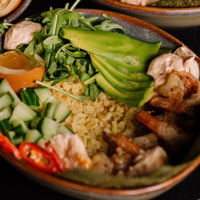 Боул с Креветками в Мама Хуана по цене 27 р.