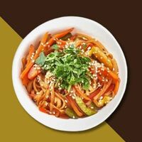 Wok удон с овощами в Шаурмист