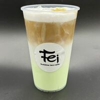 Мятно-лавандовый латте в Bubble tea cafe Fei