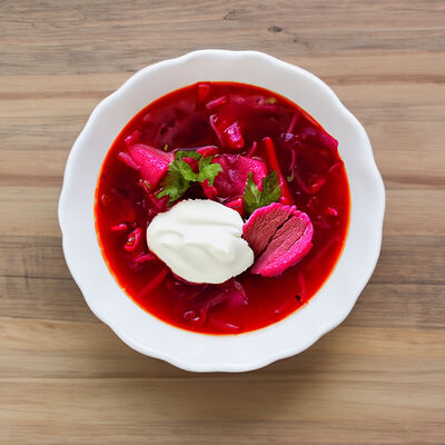 Азербайджанский борщ с говядиной в Жаримварим по цене 338 ₽