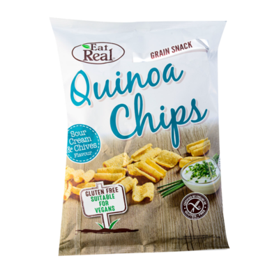 Чипсы из киноа Eat Real со вкусом сметаны и зеленого лука в Азбука Вкуса Экспресс Меню по цене 319 ₽