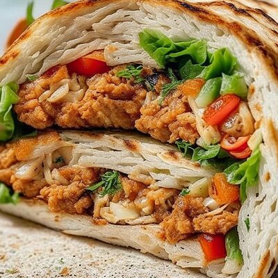 Тройное комбо Острая шаверма и фреш Облепиха-апельсин в Nож и Мясо по цене 1362 ₽