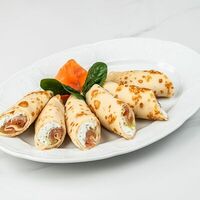 Блины с лососемв Date