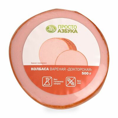 Колбаса вареная Докторская в синюге в Азбука Вкуса Экспресс Меню по цене 540 ₽