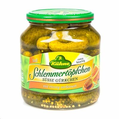 Корнишоны сладкие медово-пряные, Kuhne в Азбука Вкуса Экспресс Меню по цене 399 ₽