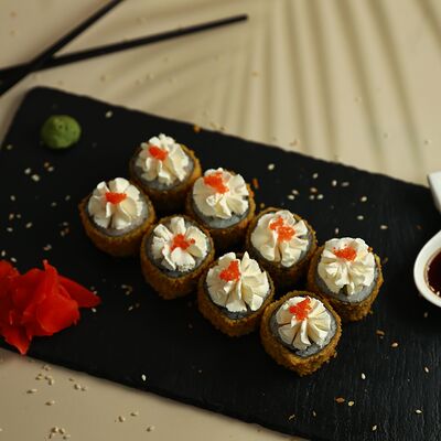 Темпура сяке жареный в Хихи хаха по цене 550 ₽