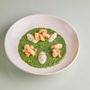 Зелёное ризотто с креветками (gluten free) в NIQA Patisserie & Cafe по цене 1200