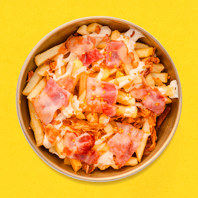 Картофель фри с беконом в трюфельном соусе в Чико по цене 385 ₽